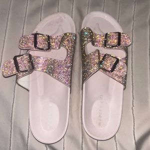 sparkle rhinestone sandals